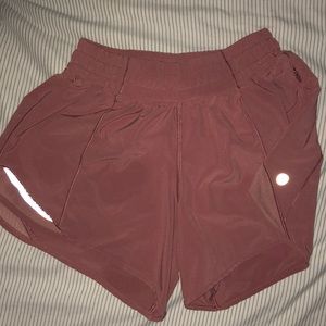 SOLD Lululemon size 2 tall mauve pink shorts
